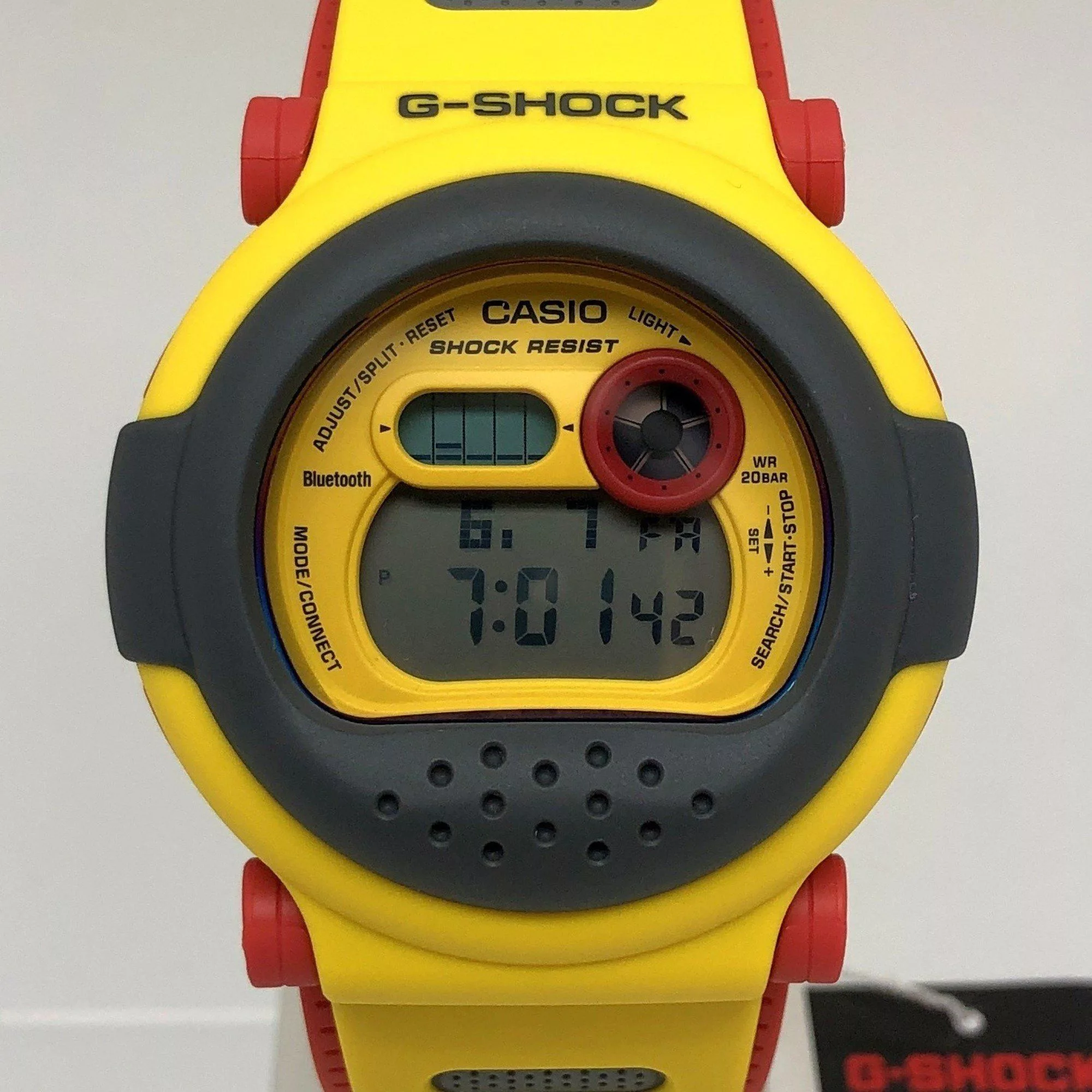 Casio Watches G-SHOCK CASIO Watch G-B001MVE-9 Jason Reprint DW-001 Series Yellow Gray Bluetooth Digital Men's Mikunigaoka Store IT746MR2P0OO