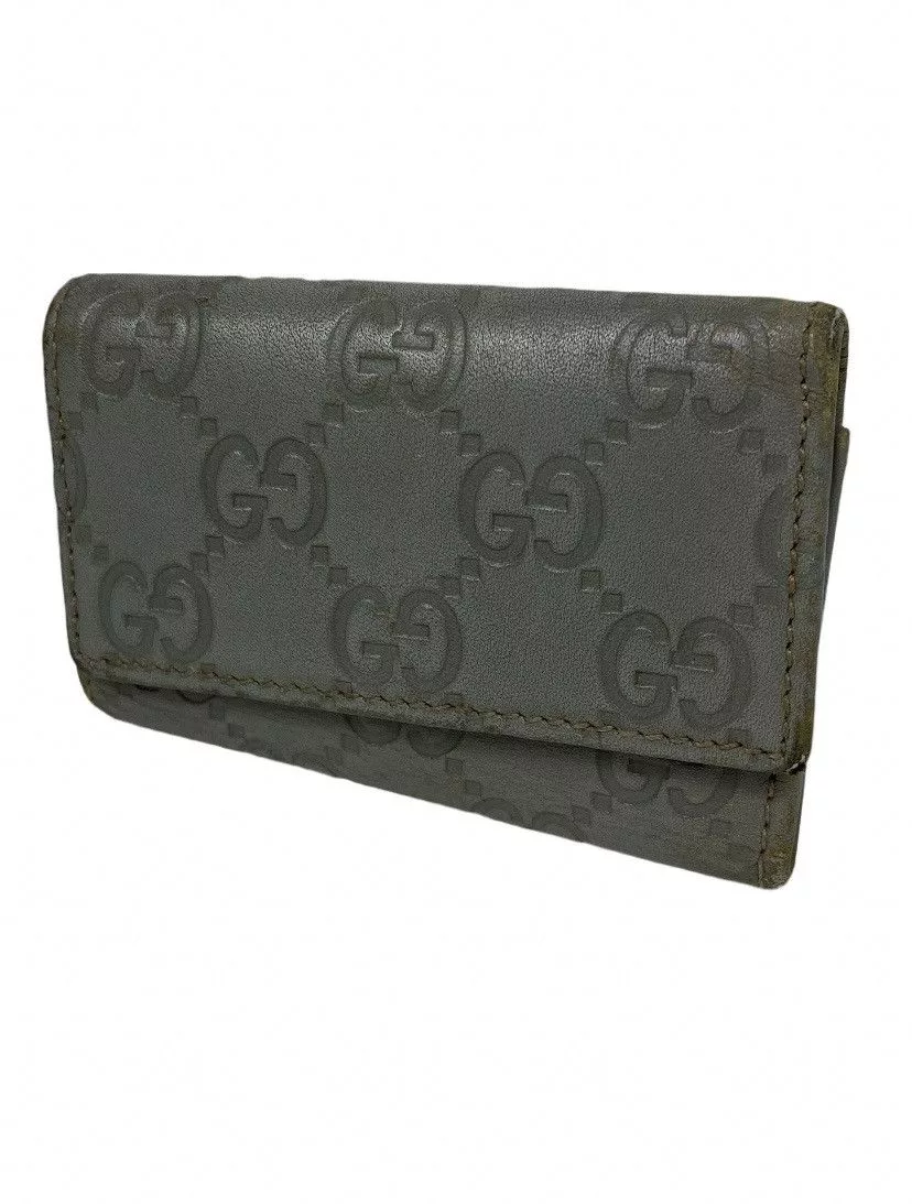 Gucci Wallets Gucci GG Guccissima leather Key Holder Blue