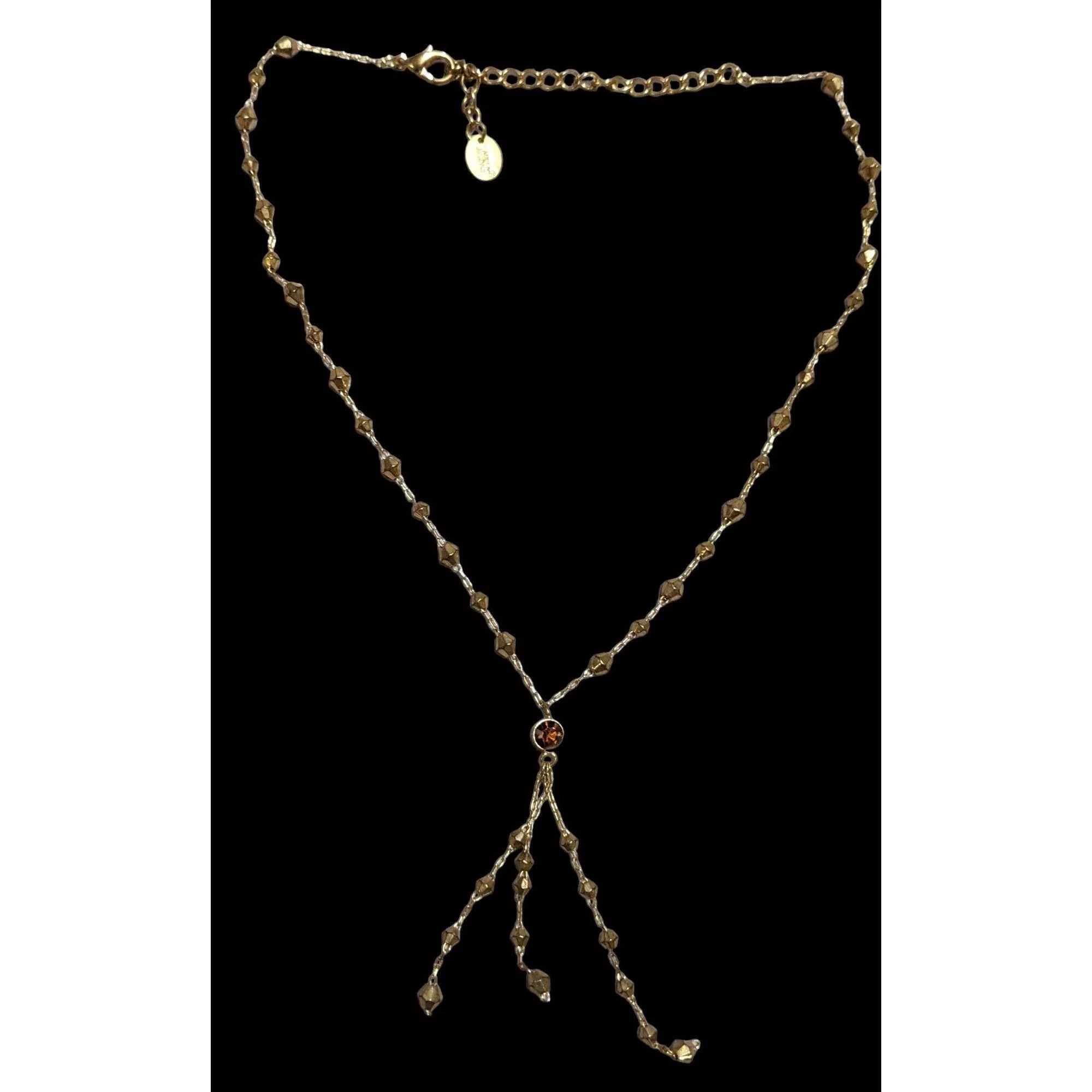 Other Necklaces Other Y2K Icing Gold Beaded Tassel Necklace