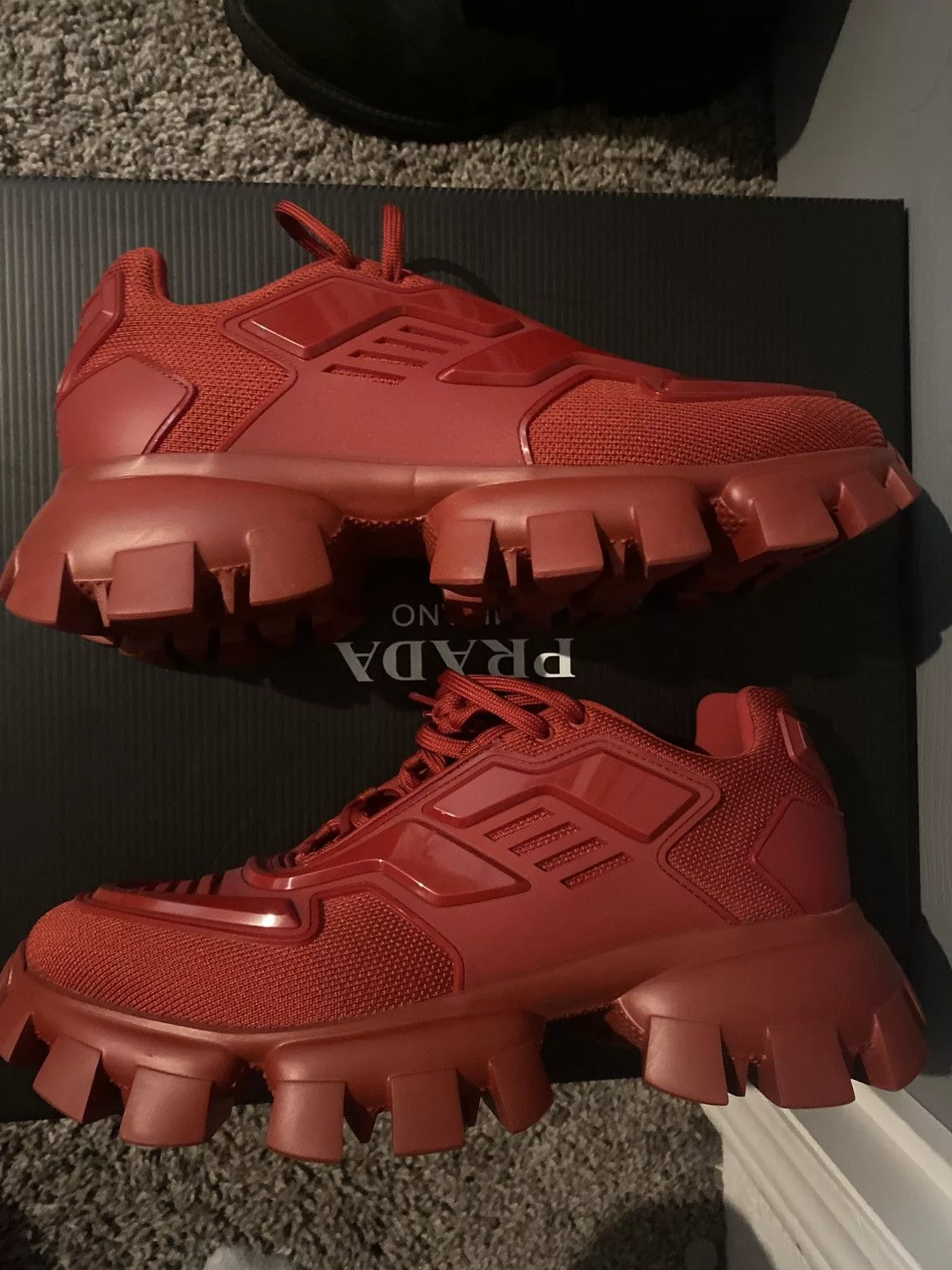 Prada Low Top Sneakers Prada Cloudbust Thunder Red