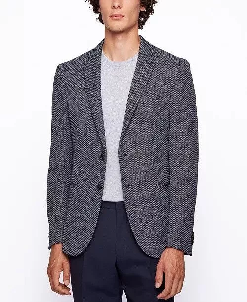 Hugo Boss Blazers $695 Hugo Boss Stretch Norwin Slim Fit Blazer Jacket Multi