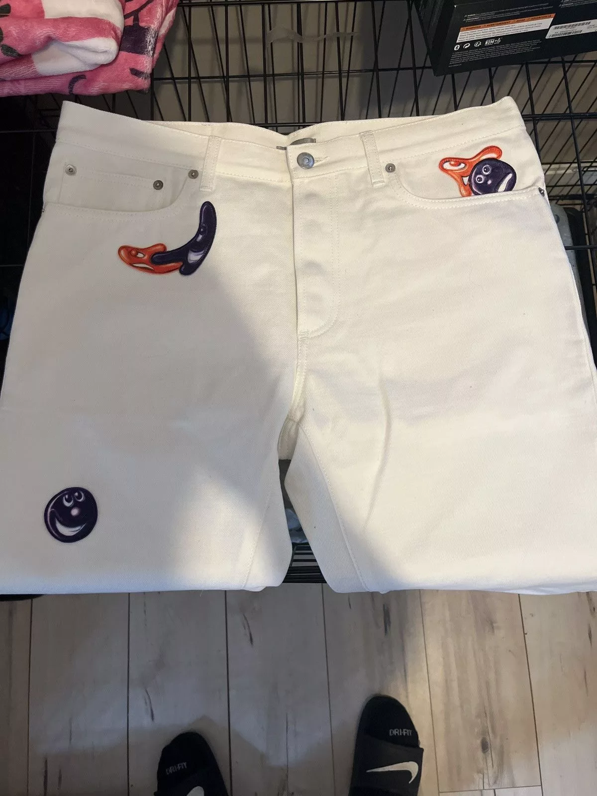 Dior Denim Dior x Kenny Scharf jeans White