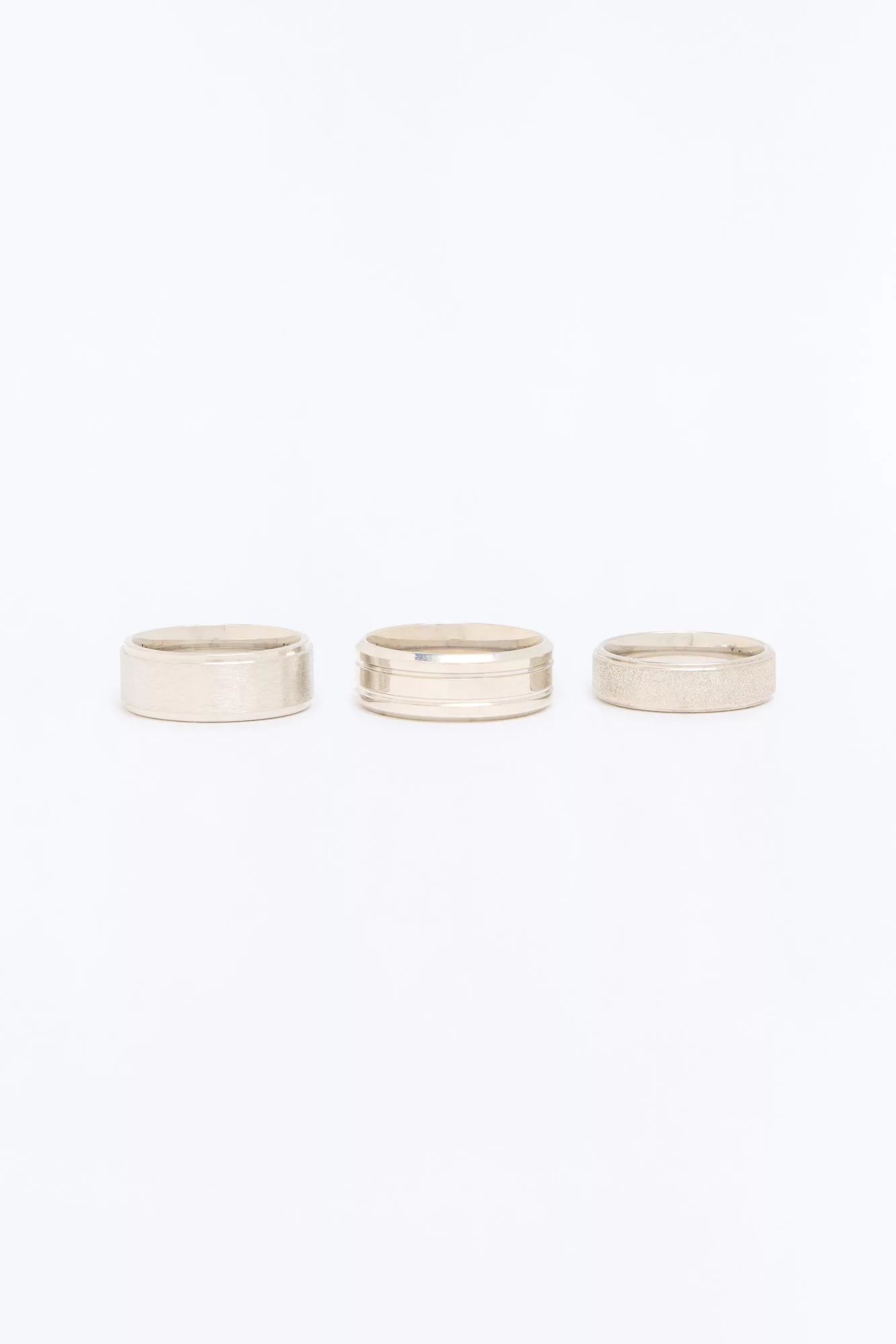 Nightfall Eternity Ring Set - Silver