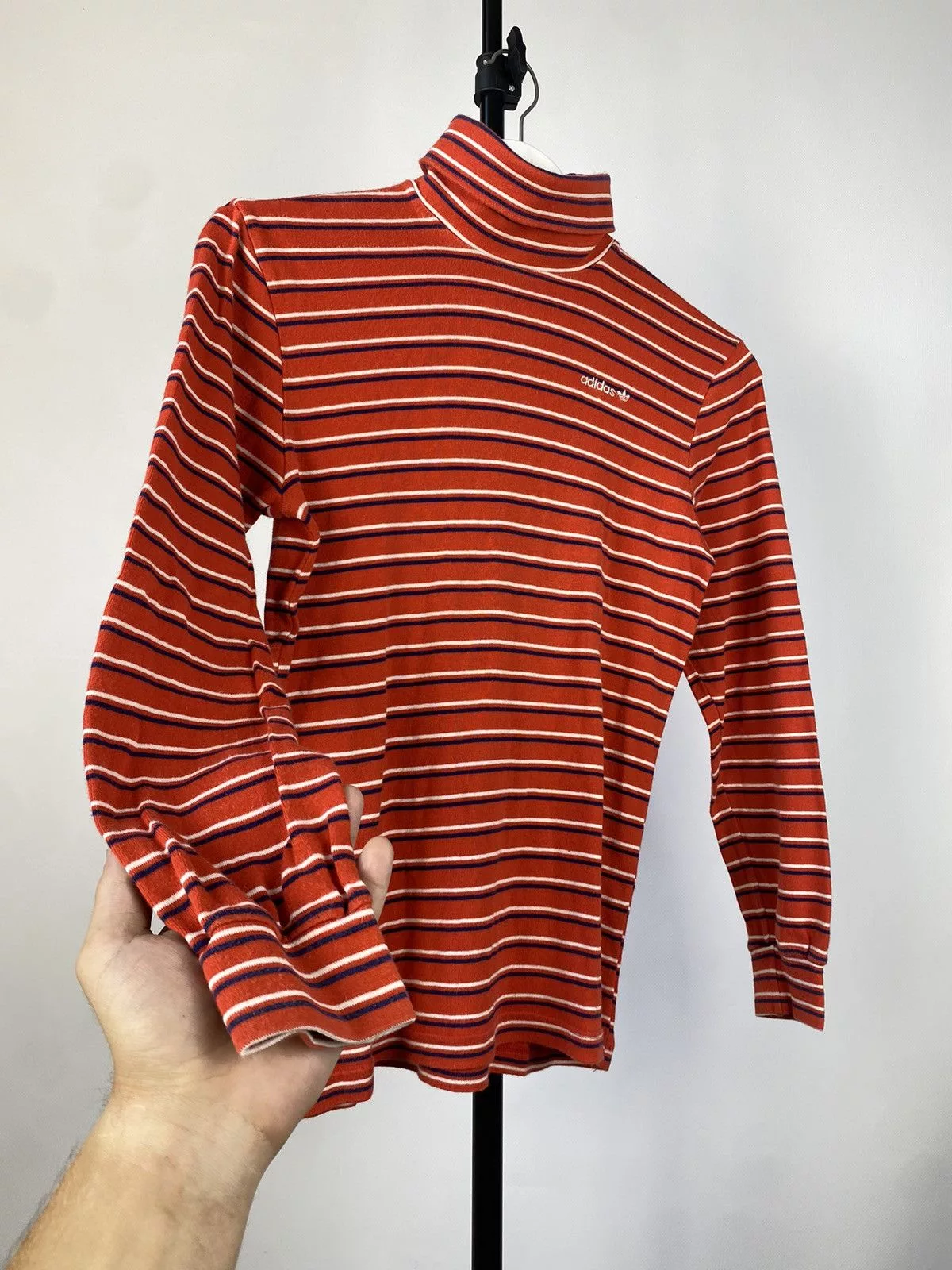 Adidas Long Sleeve T Shirts Adidas × Vintage Rare Adidas Striped Made In West Germany 80s Long Sleeve Red