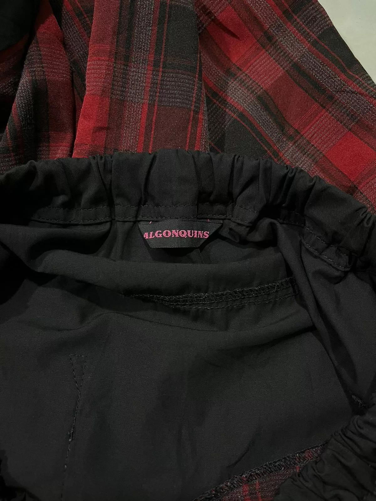 Japanese Brand Shorts Japanese Brand Algonquins Bondage Tartan Short Black