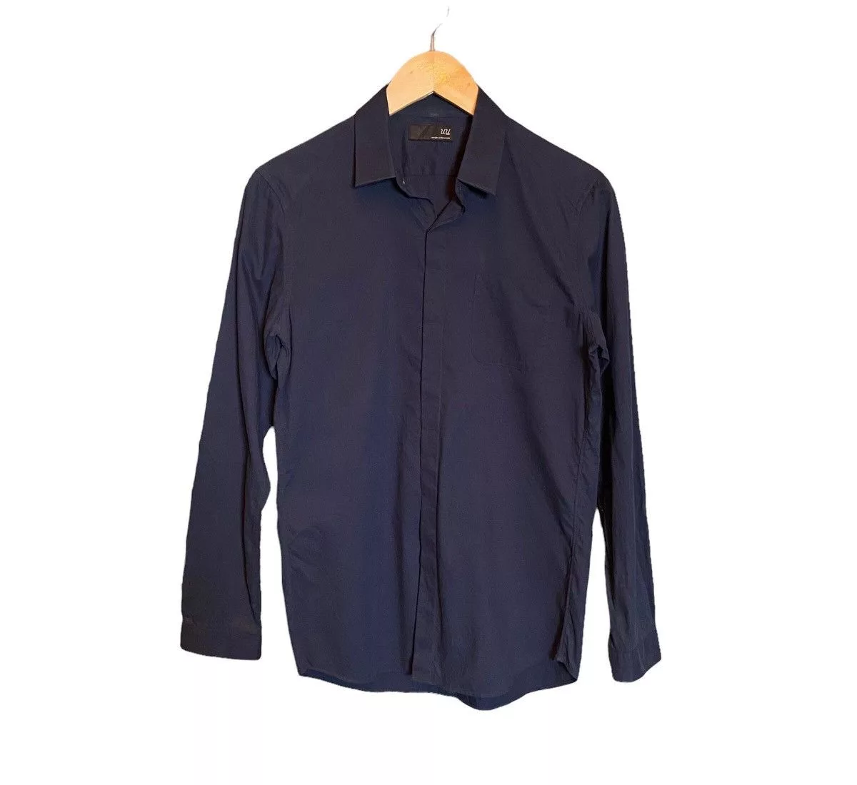 Undercover Shirts Button Ups Undercover × Uniqlo Undercover x Uniqlo Long Sleeve Shirt Blue Streetwear