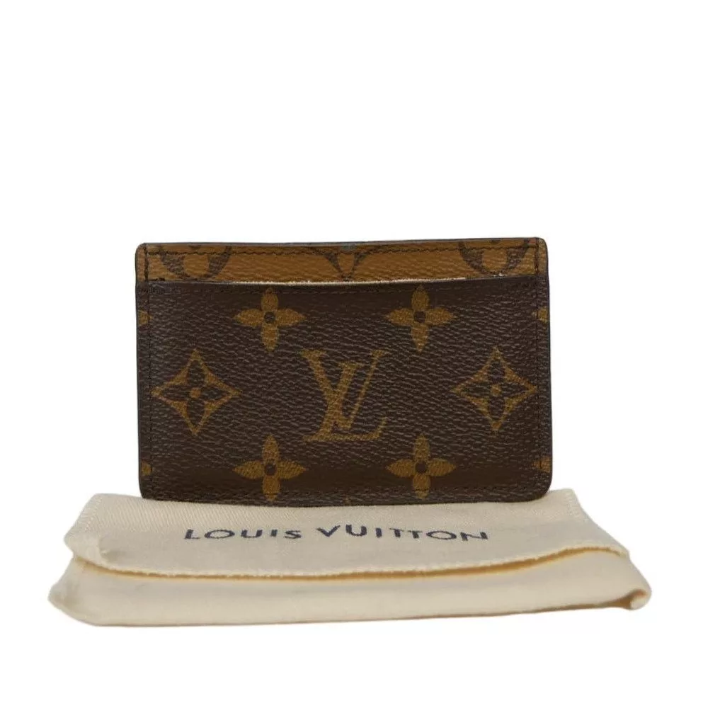Louis Vuitton Bags Luggage Louis Vuitton Monogram Reverse Porte Cartes Card Holder Brown