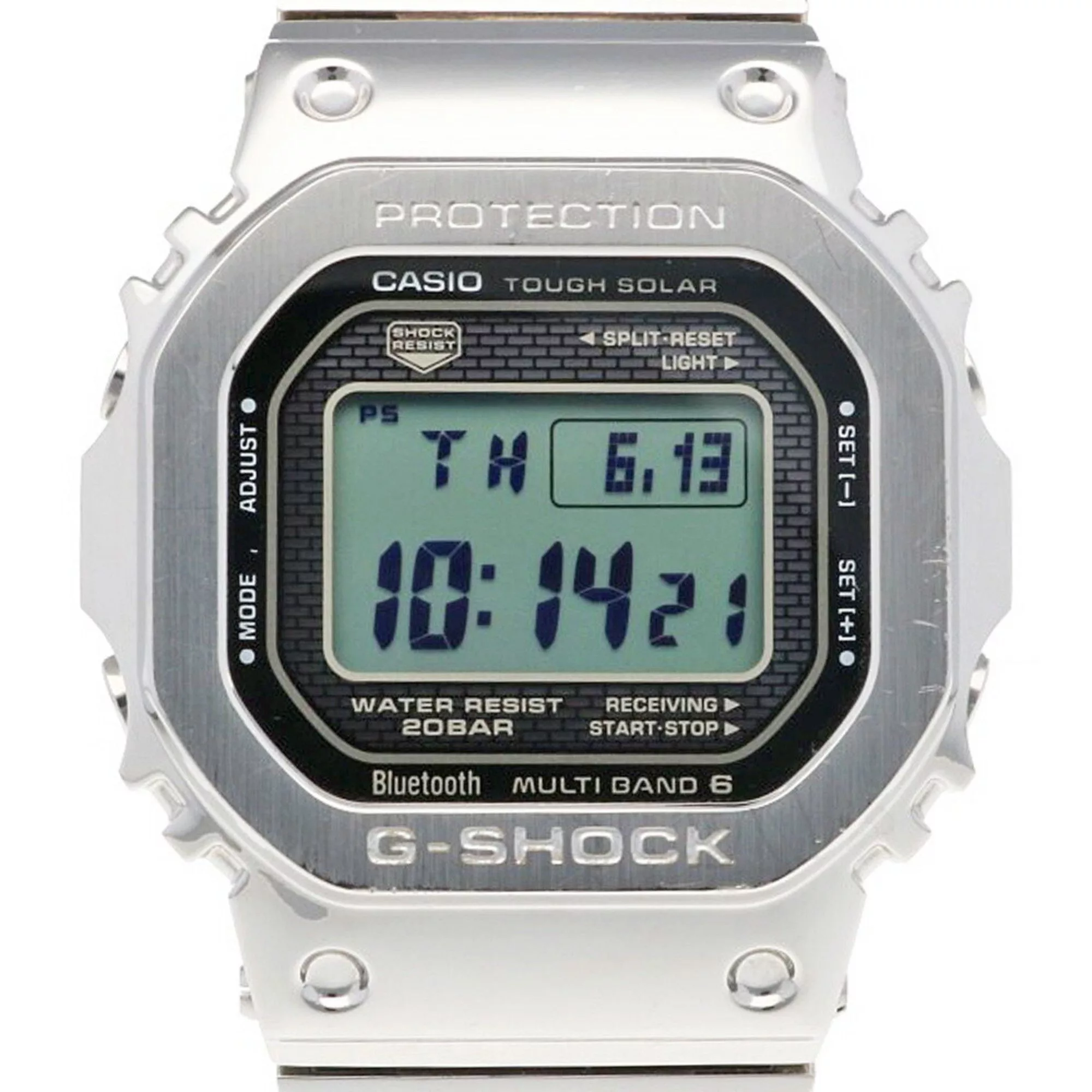 Casio Watches G-SHOCK Watch Stainless Steel GMW-B5000 Solar Radio Men's Casio Multi