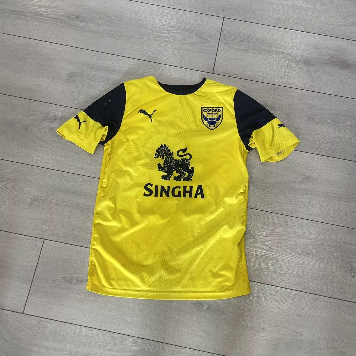 Pro Player Jerseys Pro Player Puma SINGHA OXFORD UNITED JERSEY TEE SHIRT FOSU 11 Multi Sportswear