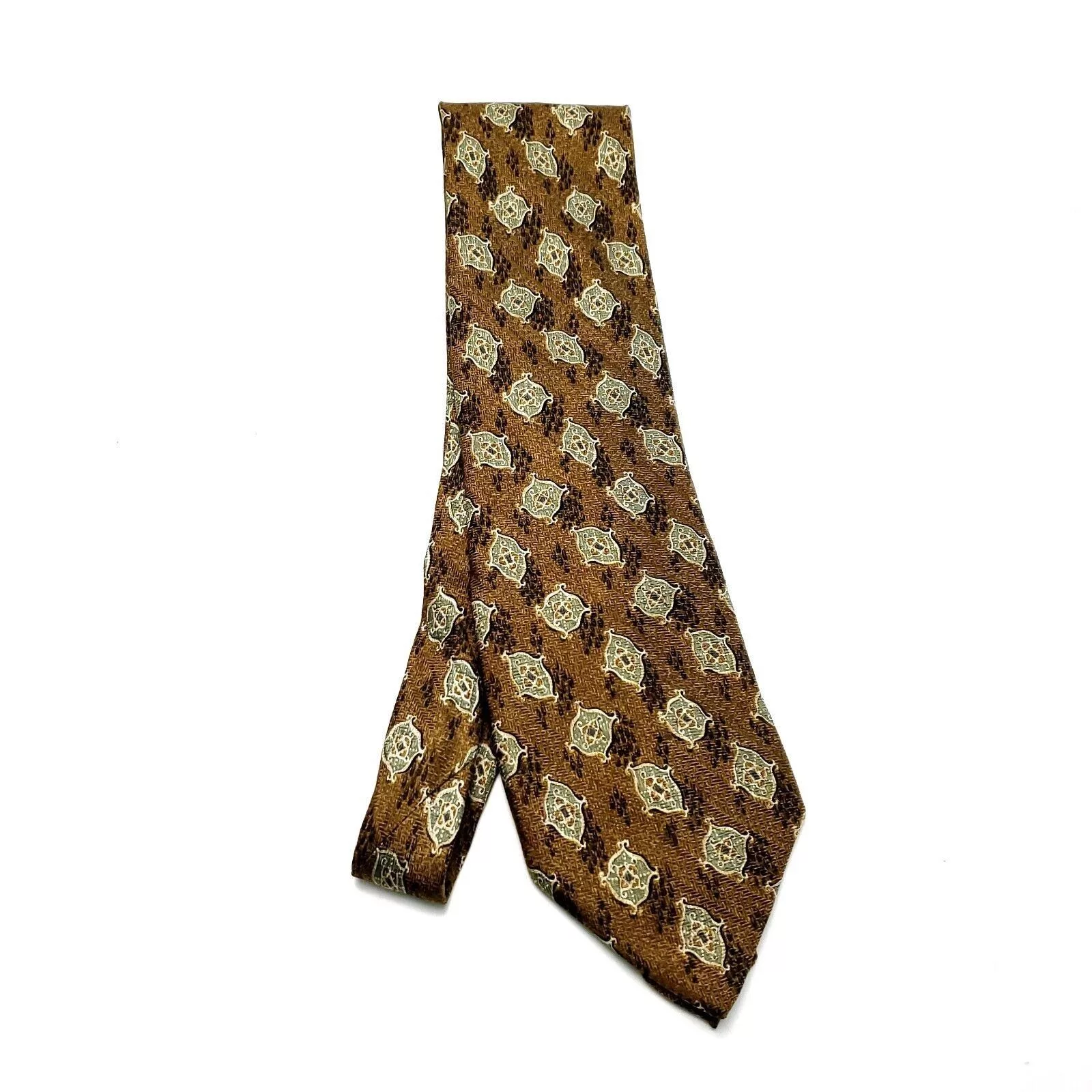 Joseph Abboud Ties Pocketsquares Joseph Abboud Silk Tie Textured Brown Geometric