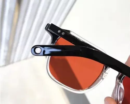 Designer Sunglasses Designer × Electric Visual Vintage sunglasses with transparent frames Red Streetwear