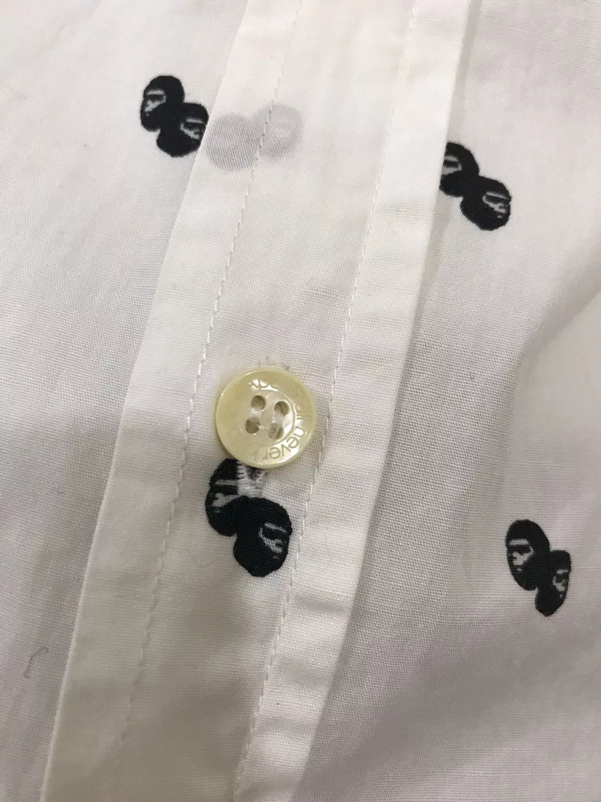 Bape Shirts Button Ups Bape Bathing Ape Flag Tag Shirt White