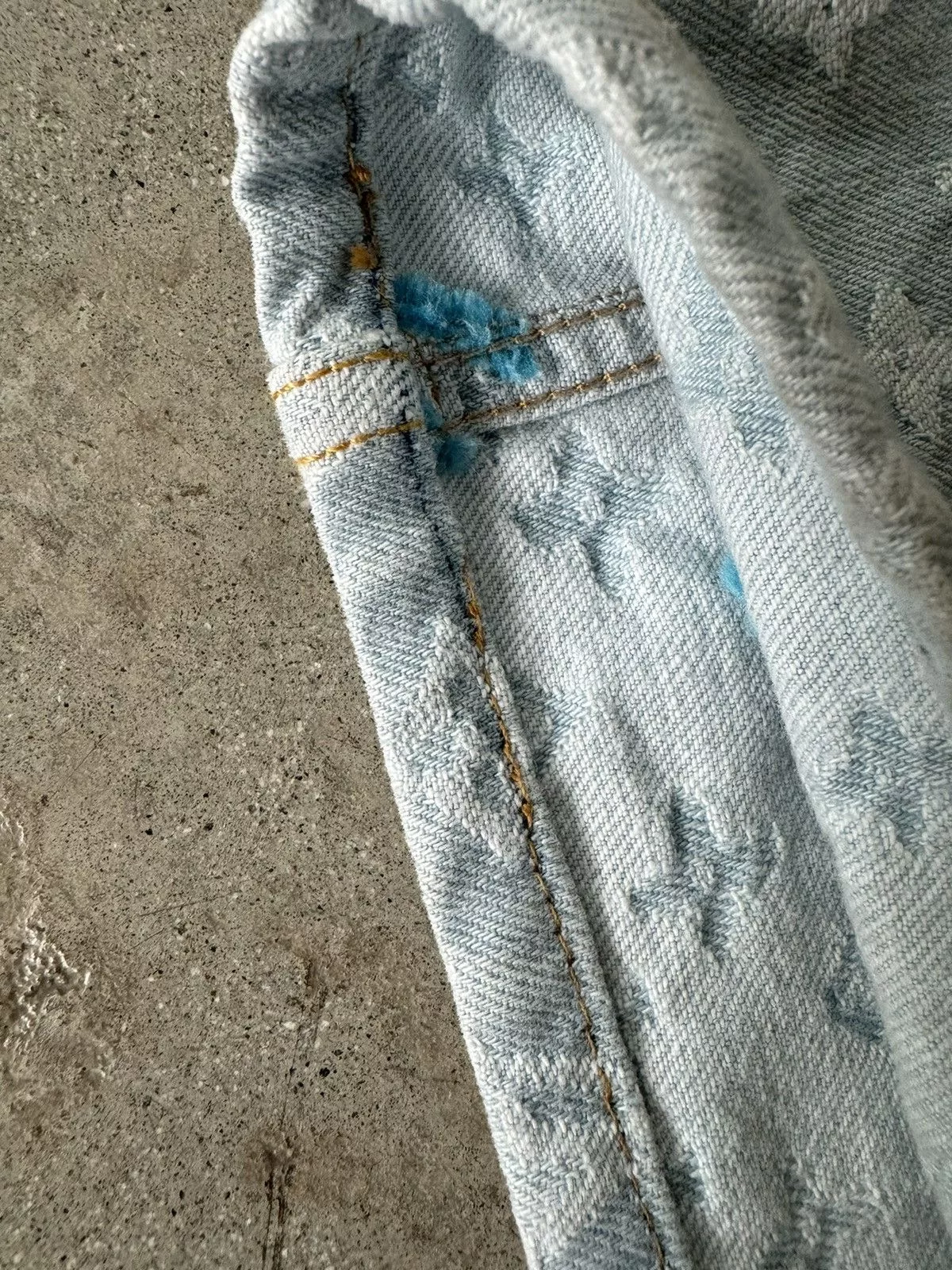 Louis Vuitton Denim Louis Vuitton × Pharrell × Tyler The Creator LOUIS VUITTON TYLER THE CREATOR CAPSULE MONOGRAM DENIM JEANS Blue