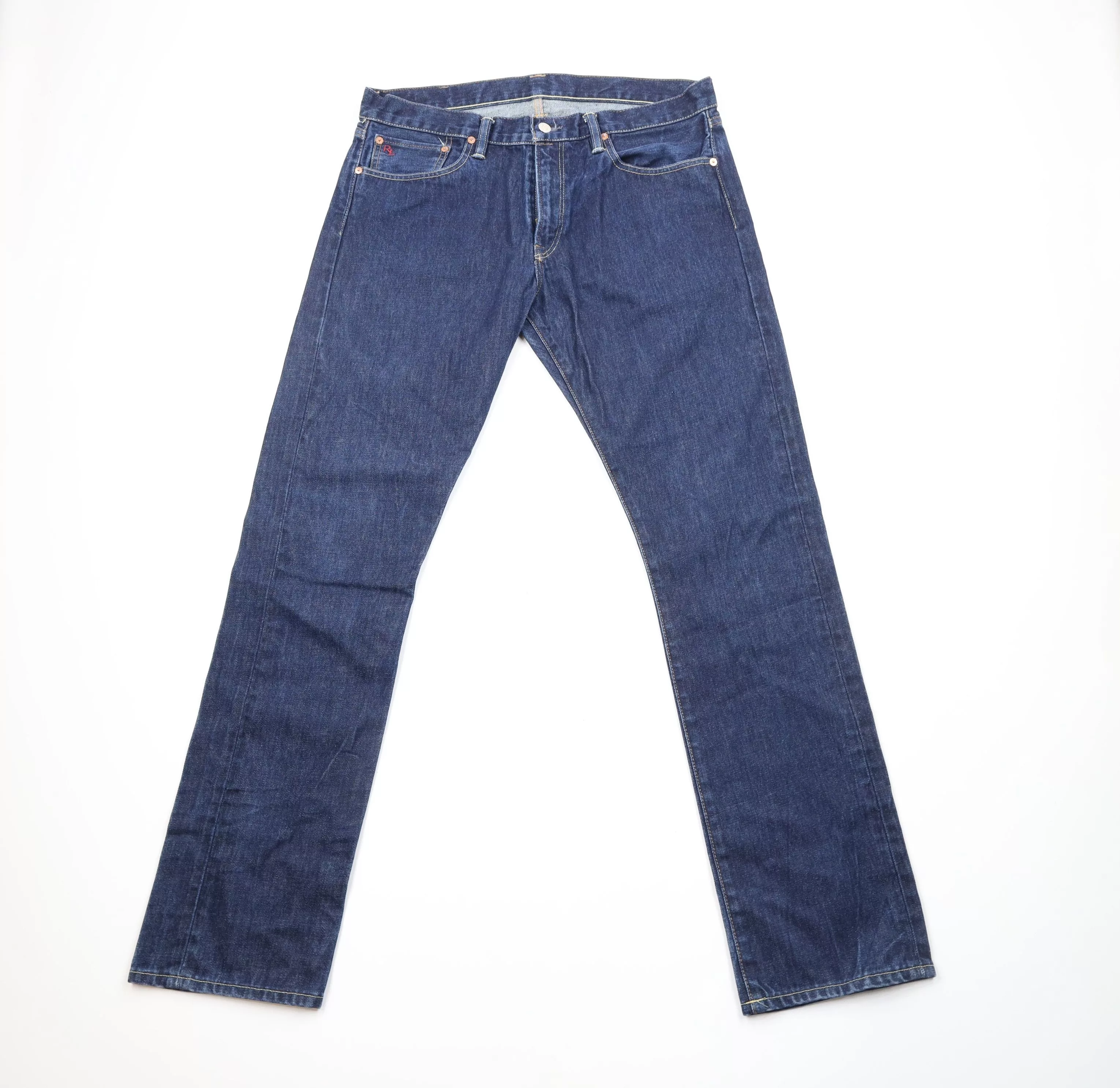 Ralph Lauren Denim Ralph Lauren × Vintage Vintage Ralph Lauren Straight Leg Denim Jeans Blue Cotton