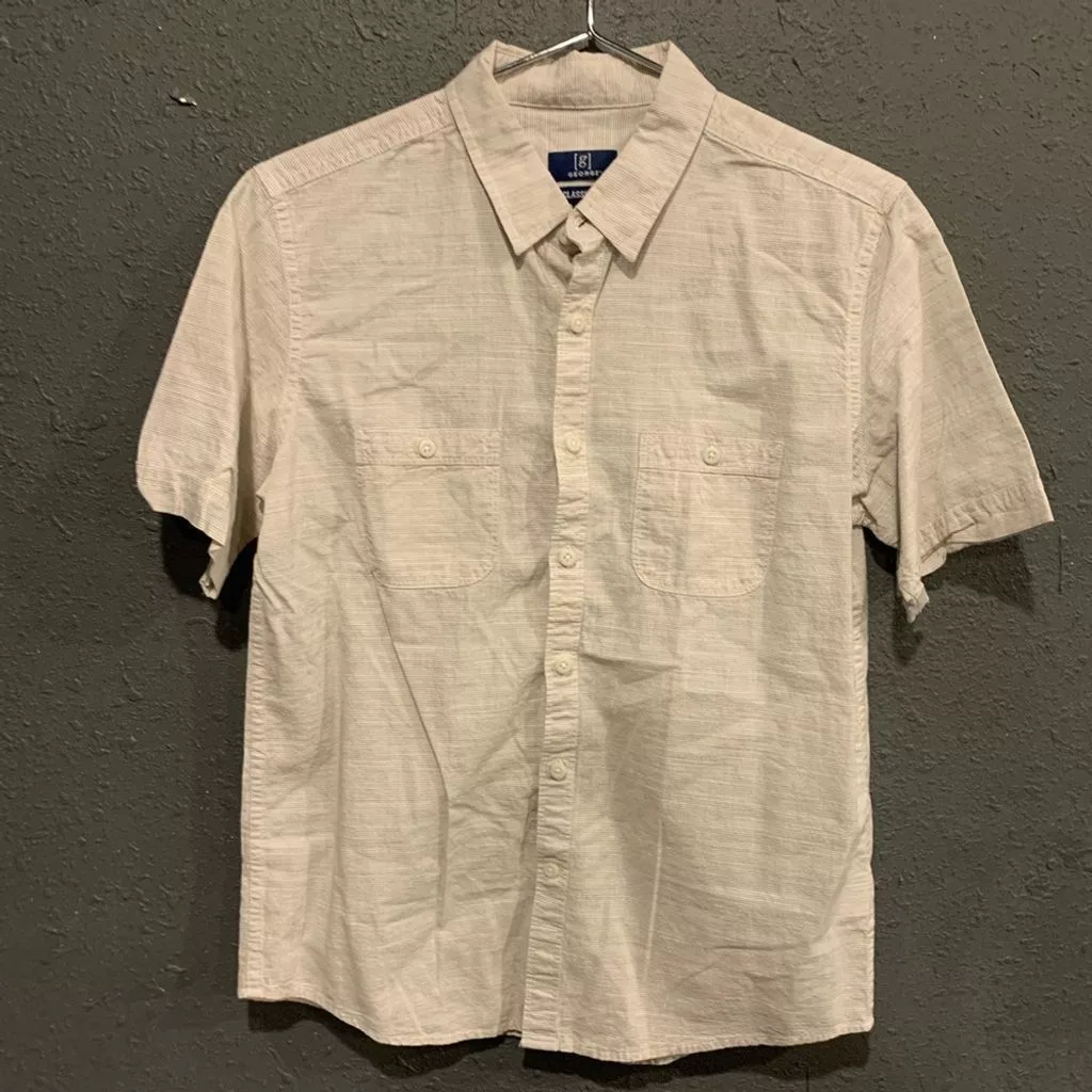 George Shirts Button Ups Men’s George Button Down Shirt White