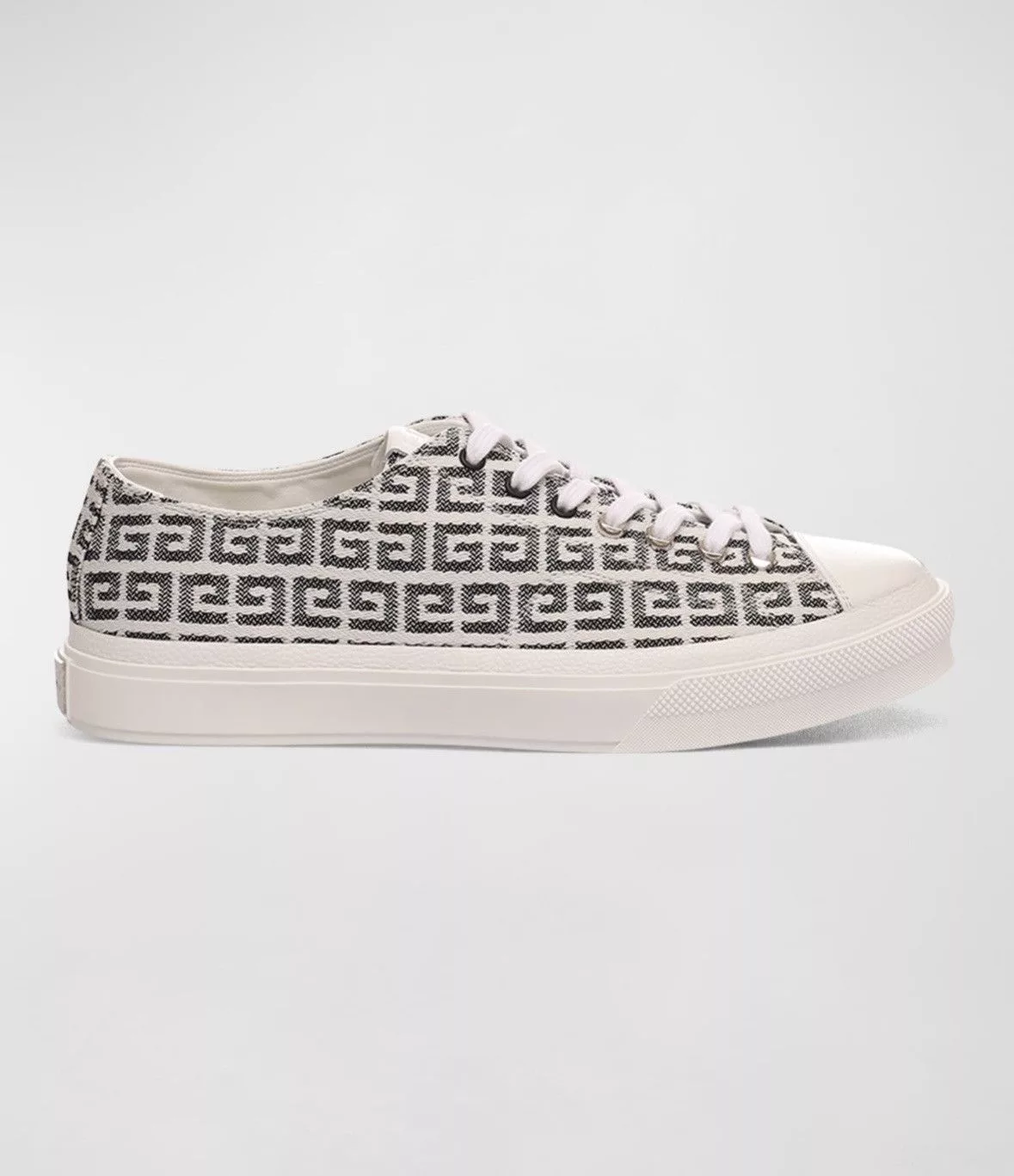 Givenchy Low Top Sneakers Givenchy Men's City Allover Logo Canvas Low-Top Sneakers Black