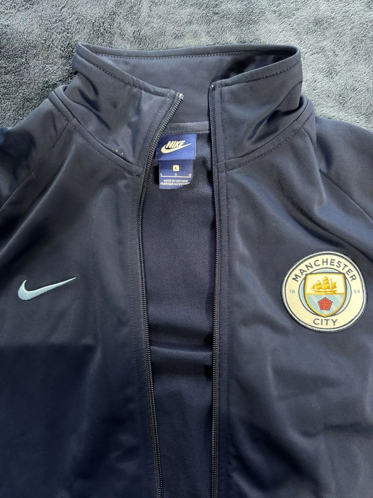 Nike Light Jackets Nike Manchester City training full zip up jacket Blue