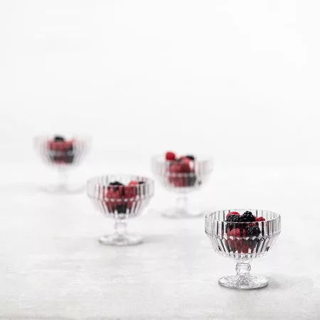 Archie Clear Footed Dessert Bowl 10oz