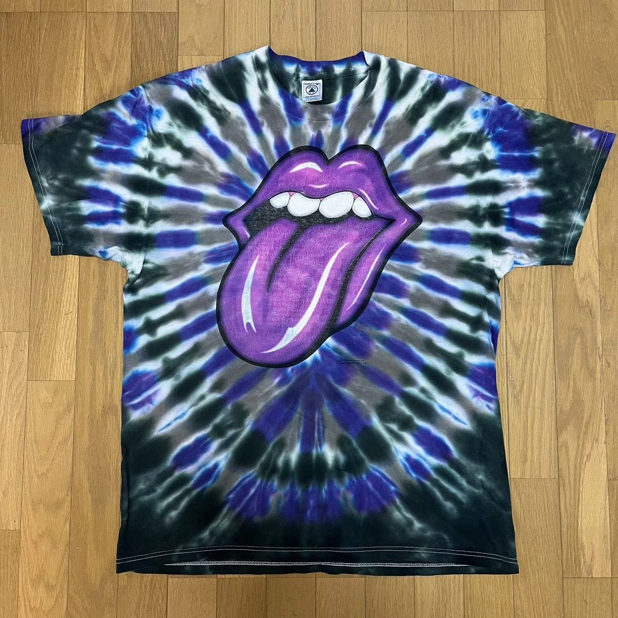 Brockum Short Sleeve T Shirts Brockum × The Rolling Stones rolling stones tie dye shirt 1997 vintage 90s Black