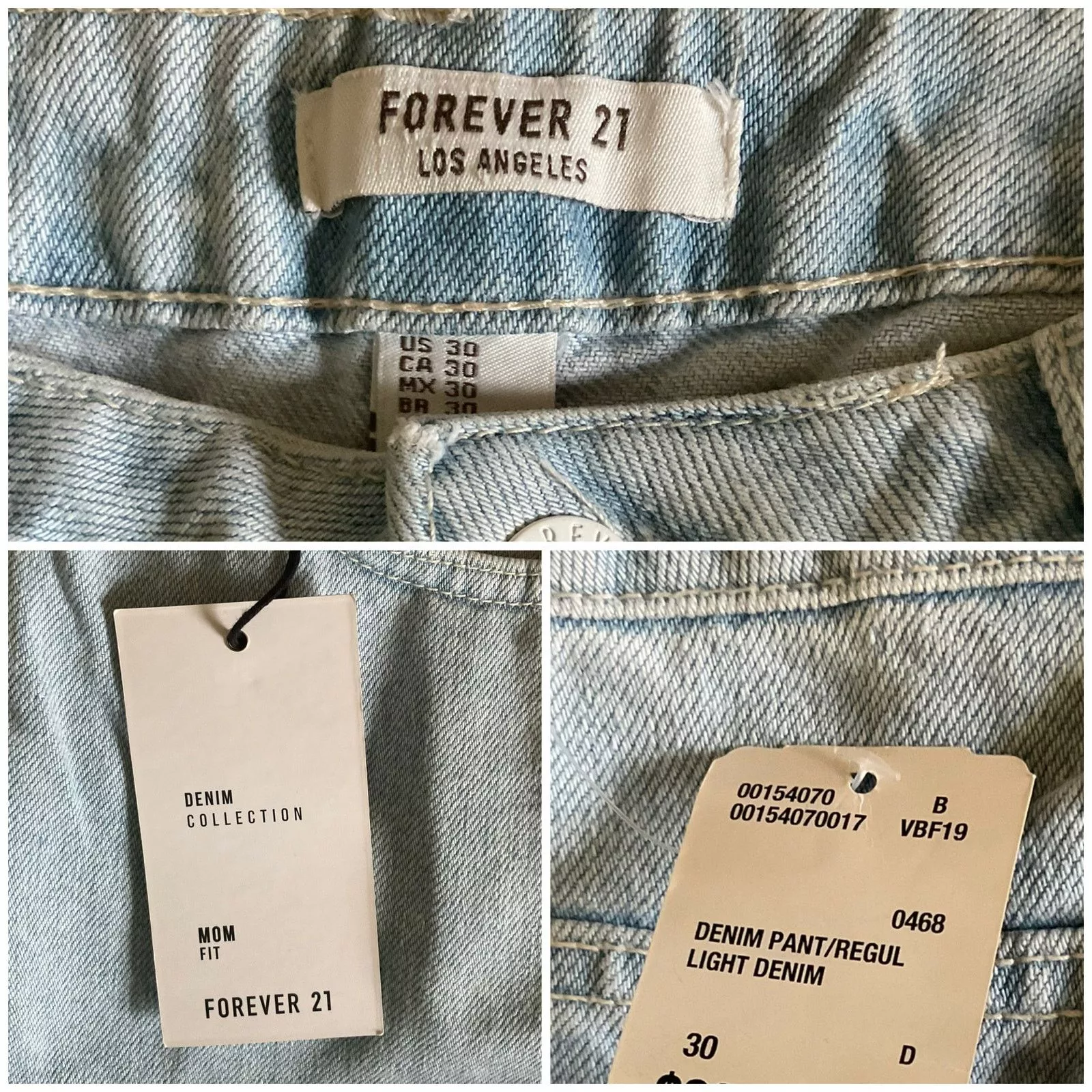Forever 21 Jeans NWT Forever 21 Mom Fit Jeans Size 30 Blue