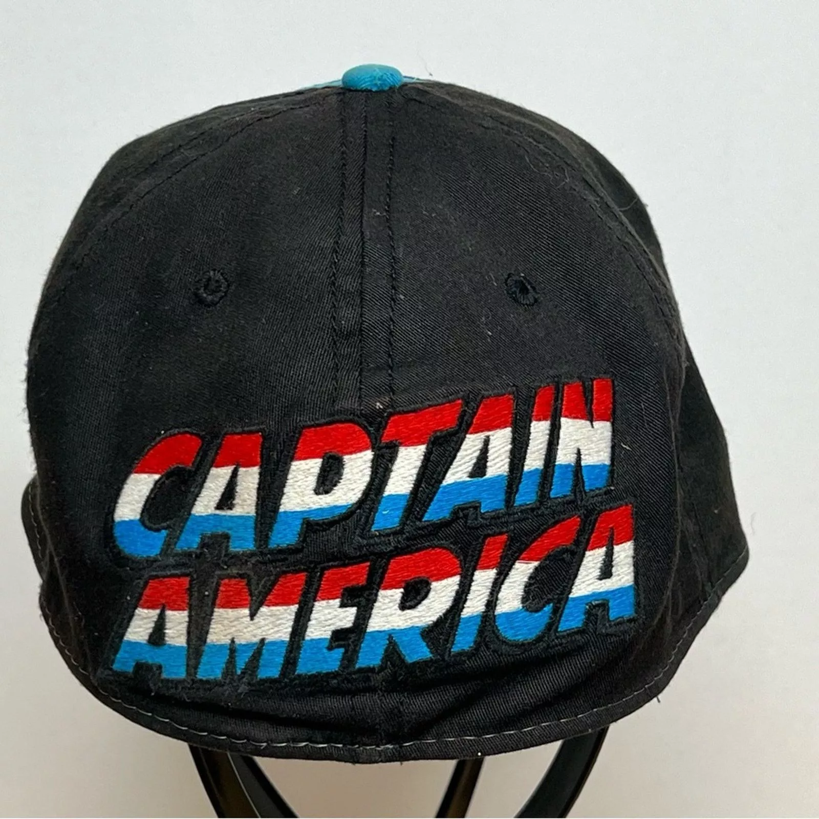 Marvel Comics Hats Vintage Captain America Marvel Comics Fitted Baseball Hat Black