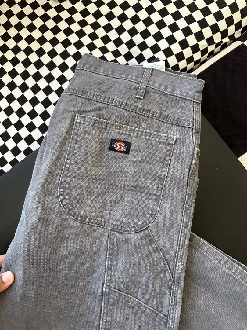 Dickies Denim DICKIES CARPENTER ASH GREY SIZE #36 Gray Streetwear