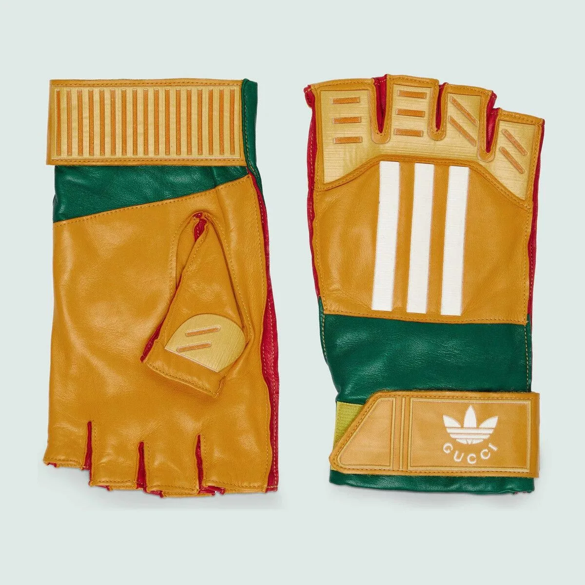 Adidas Miscellaneous Adidas × Gucci 🔥LIMITED🔥 $1.4K VALUE Adidas x Gucci Leather Gloves Yellow