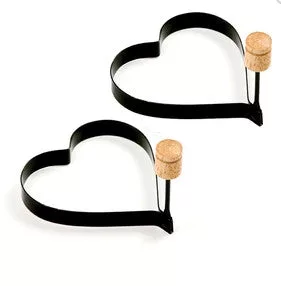 Heart Pancake/Egg Rings 2 set
