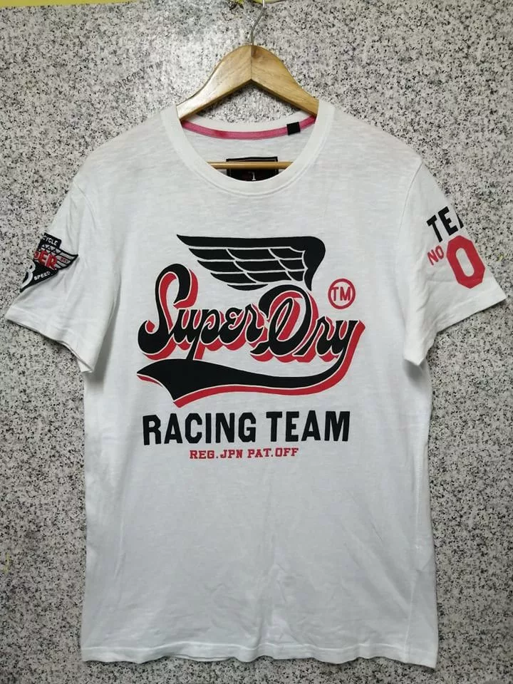 Superdry Short Sleeve T Shirts Superdry × Vintage VINTAGE SUPERDRY RACING TEAM VERY RARE White