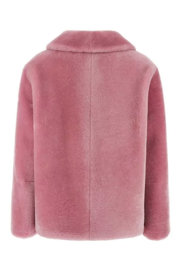 Prada Leather Jackets Prada Pink Fur Coat