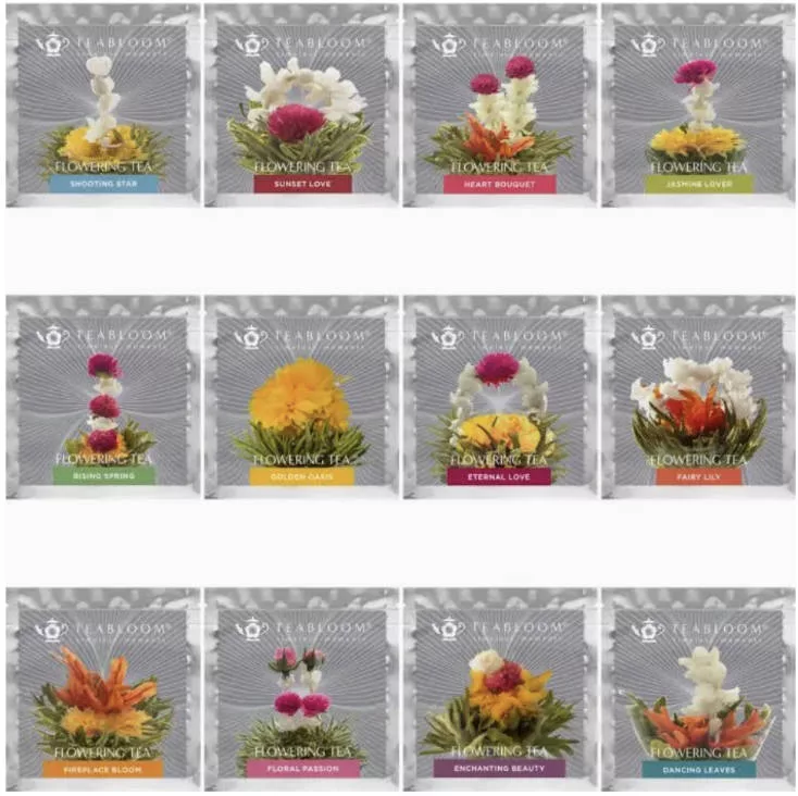 Teabloom Flowering Tea - 12 Unique Varieties