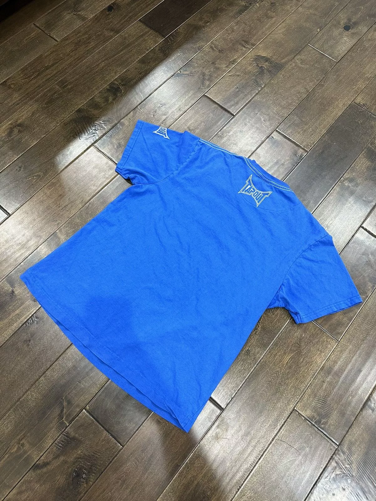 Tapout Short Sleeve T Shirts Blue Tapout short sleeve tee Streetwear