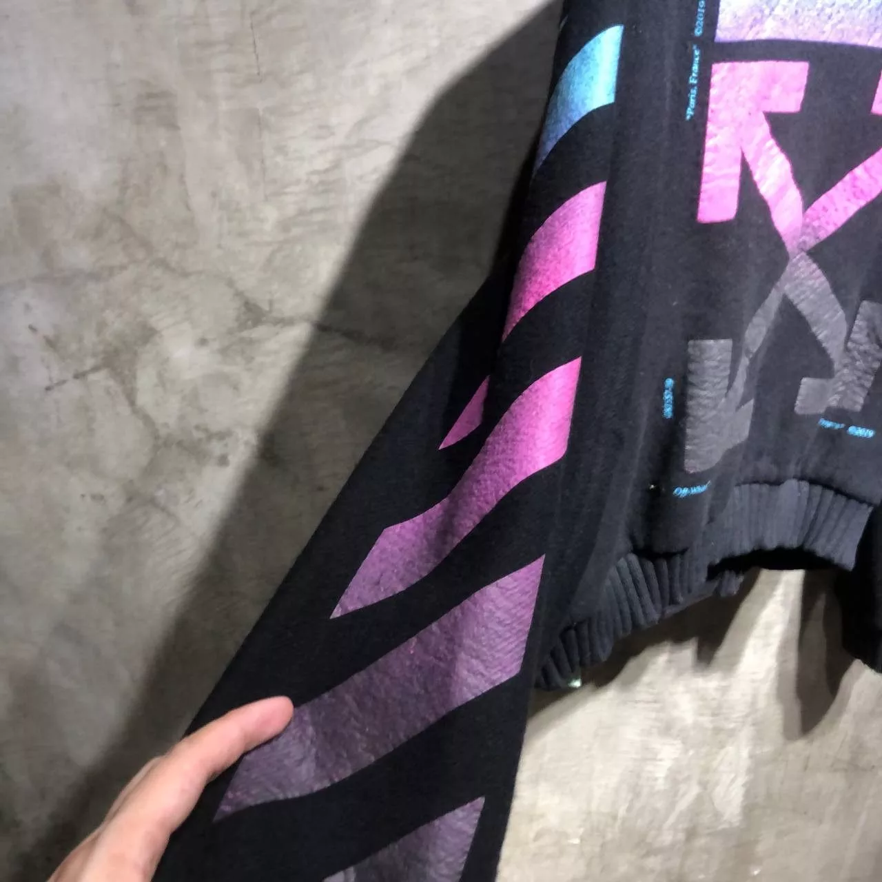 Off-White Bombers Off-White Gradient Arrows Bomber jacket Black