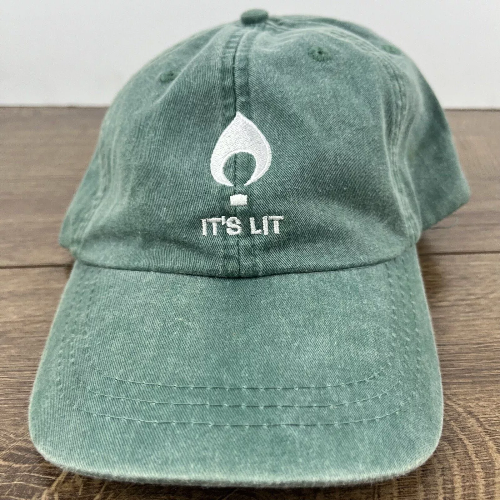 Other Hats Other Its Lit Hat LIT Baseball Hat Green Hat Adjustable Hat Green