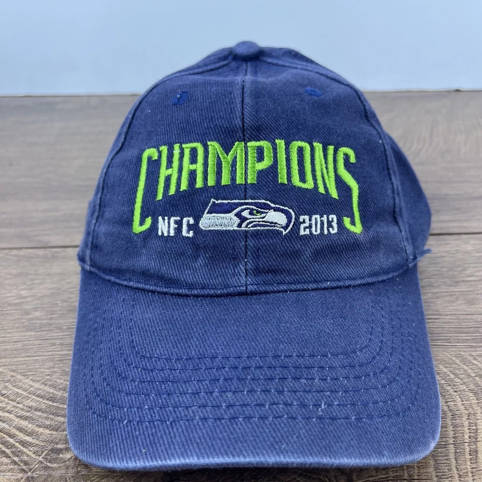 Other Hats Other Seattle Seahawks Hat 2013 NFC Champions Blue Cap Adjustable