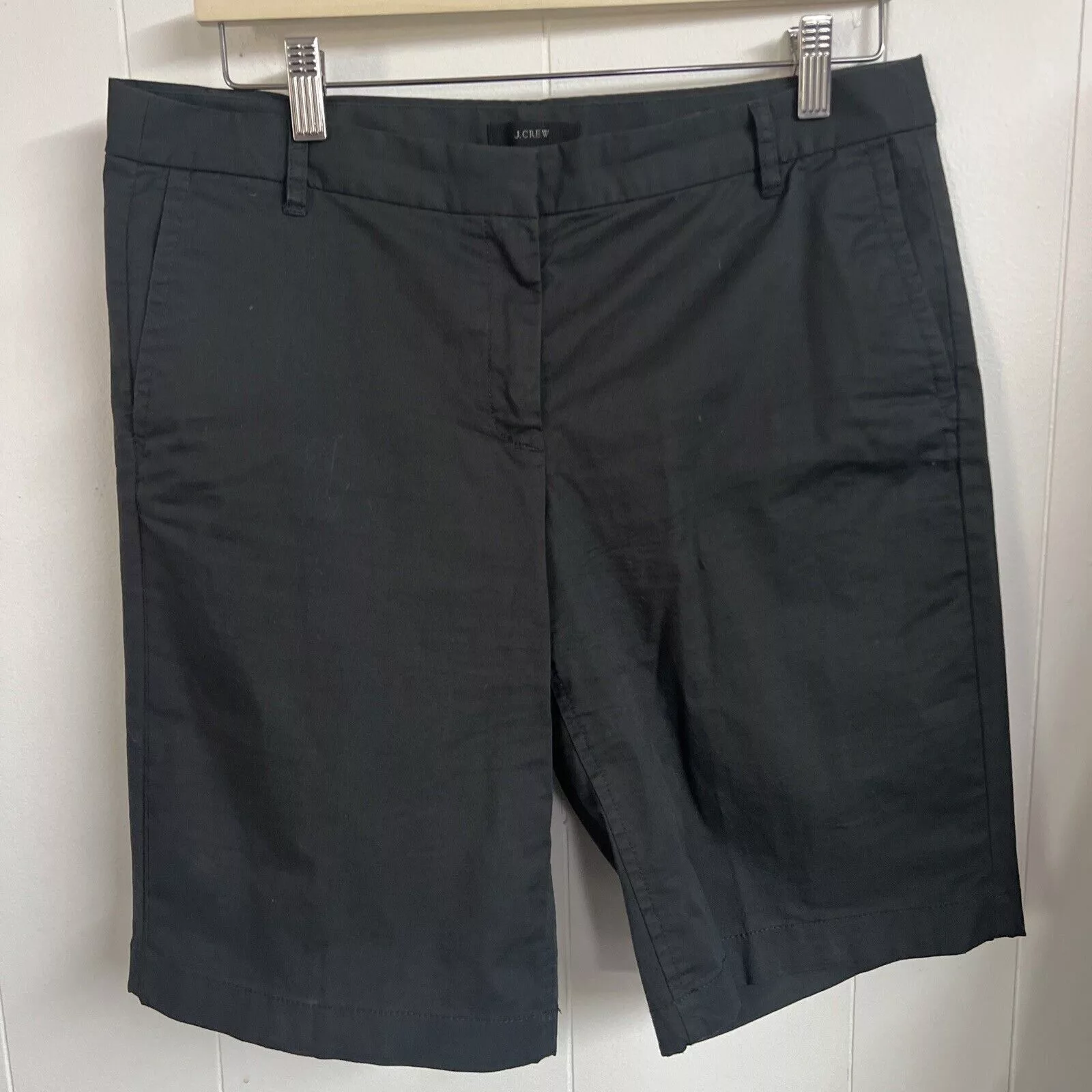 J.Crew Shorts J.Crew J Crew Womens Bermuda Shorts Black Stretch 8 10” Inseam