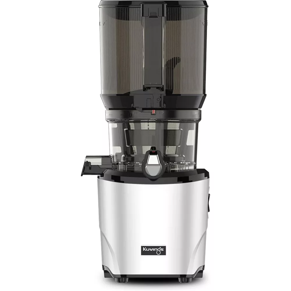 Kuvings Cold Press Juicer Silver - Hands-Free Electric Masticating Juicer Machine With 240W Motor