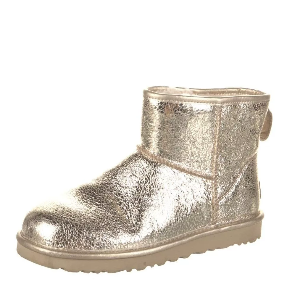 Ugg Boots Ugg WOMENS GOLD LEATHER ANKLE BOOT 8