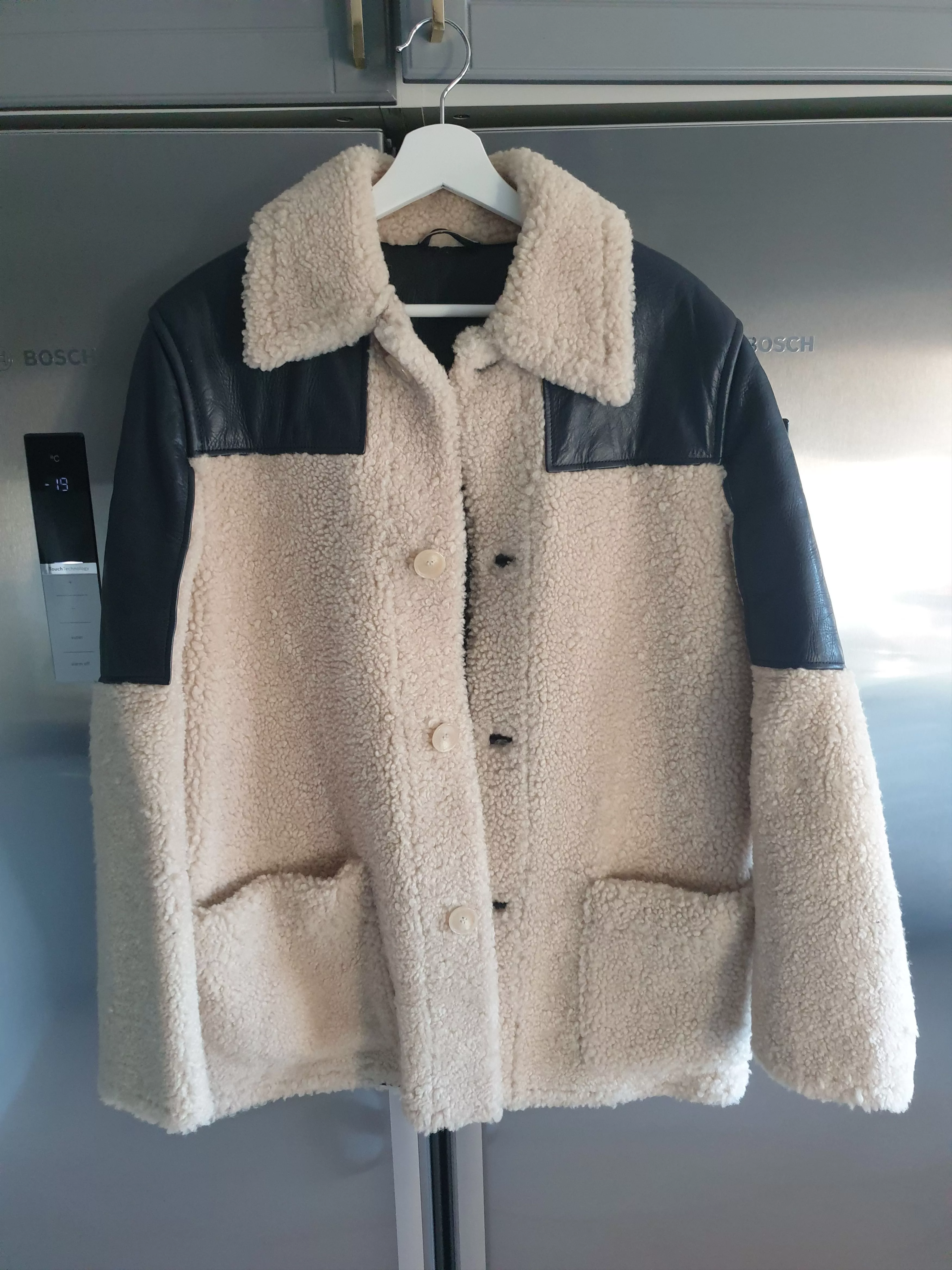 Acne Studios Heavy Coats Acne Studios Shearling AIden Size 50 Gray