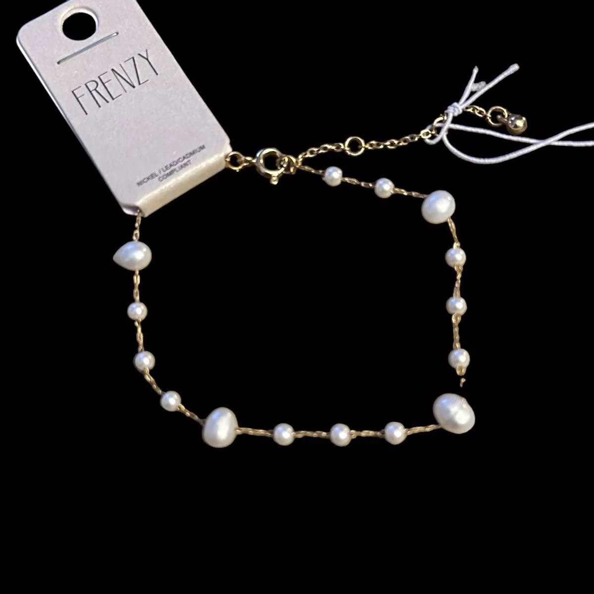 Other Bracelets Other Frenzy delicate freshwater pearl bracelet/anklet Gold