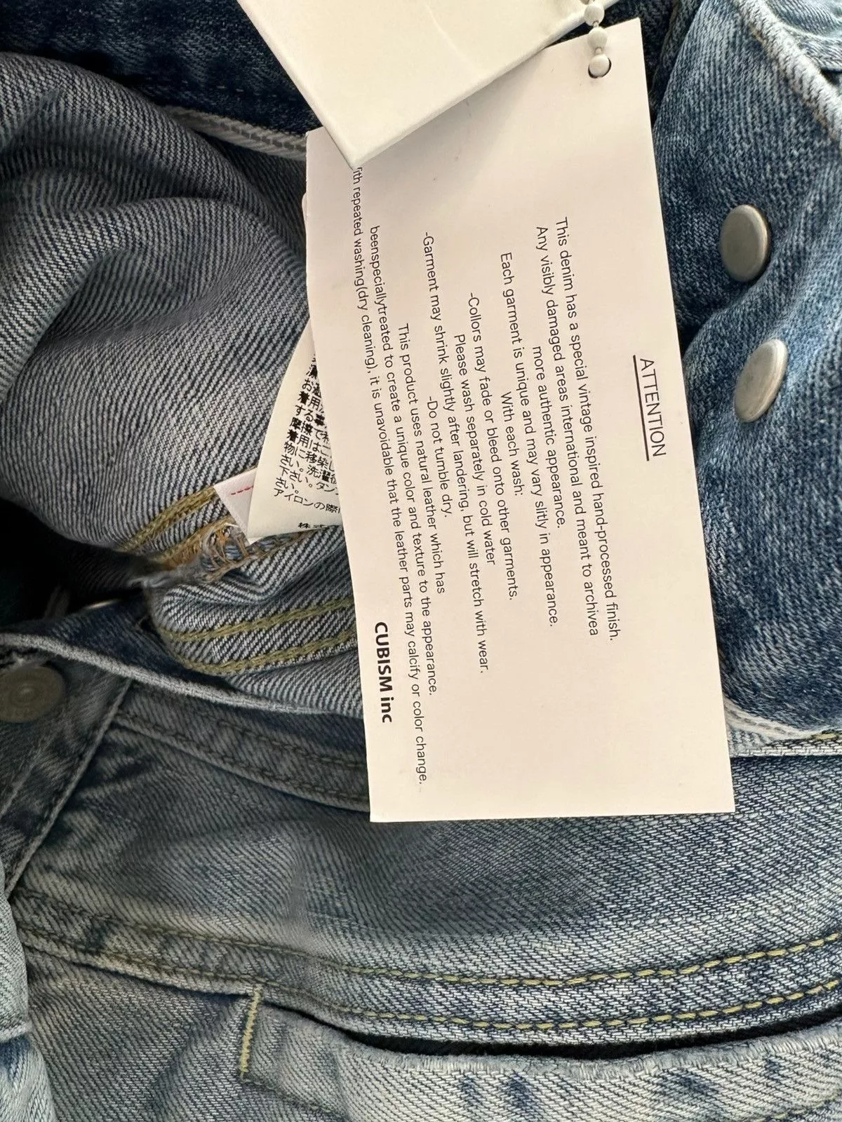 Visvim Denim Jackets Visvim Sz2 19SS 101 Social Sculpture Distressed Denim Jacket Blue