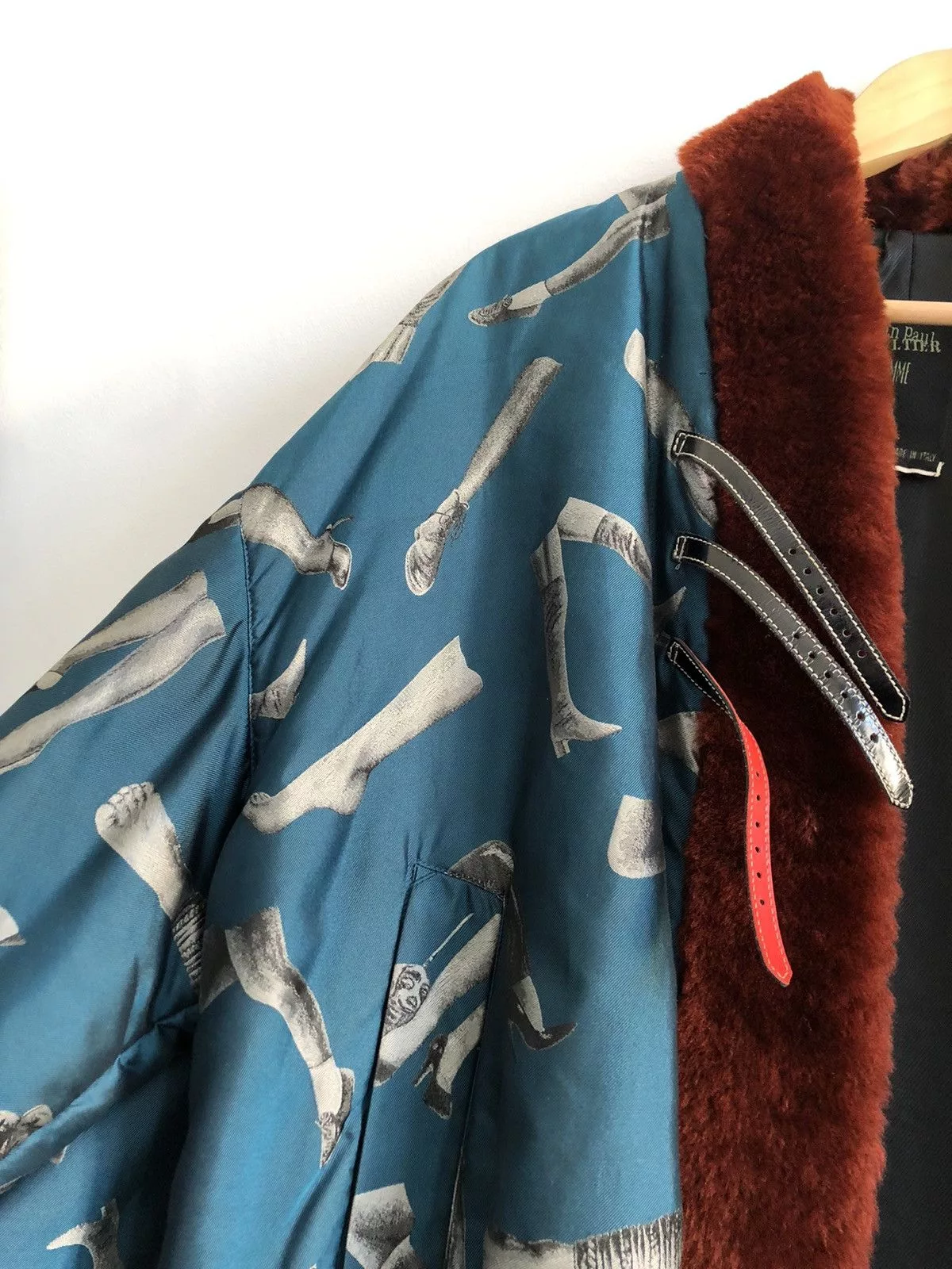 Jean Paul Gaultier Heavy Coats Jean Paul Gaultier aw 92 french cancan kimono coat Blue