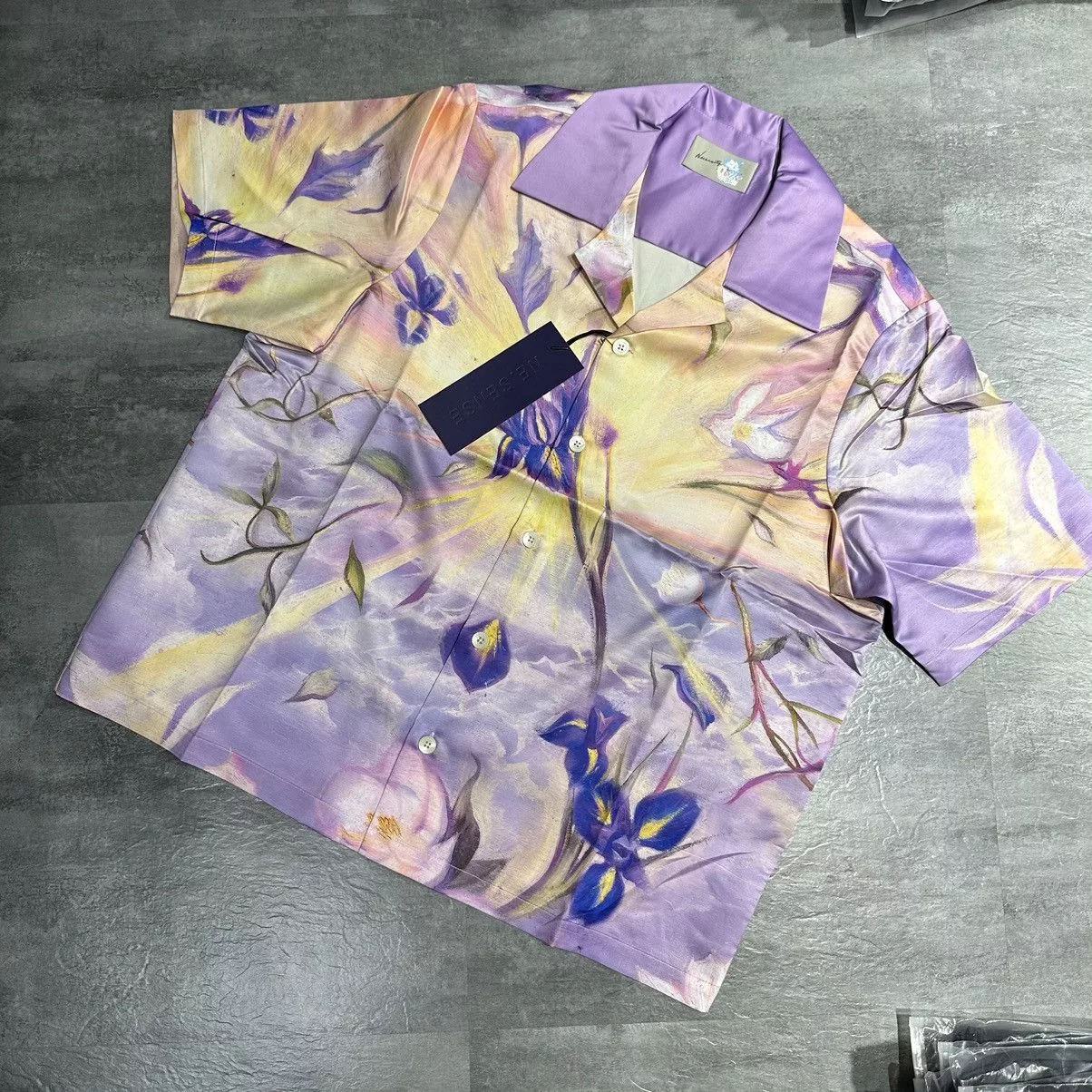 A$AP Rocky Shirts Button Ups Ne. Sense x Cozy World J Shirt J. Scott A$AP Rocky Purple