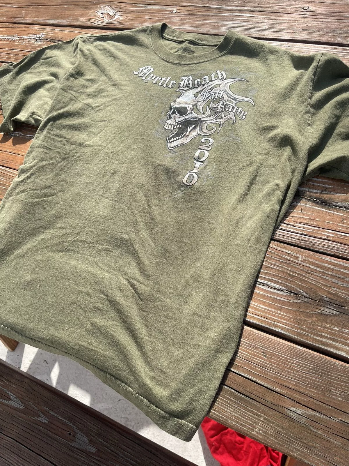 Harley Davidson Short Sleeve T Shirts Harley Davidson × Vintage Vintage 2010* Myrtle Beach short sleeve shirt Green Streetwear