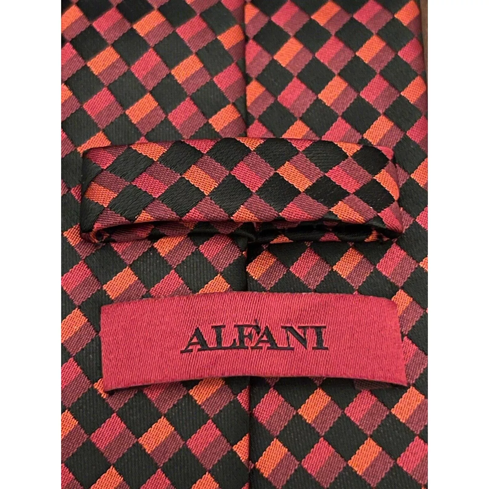 Alfani Ties Pocketsquares Alfani 100% Polyester Men’s Neck Tie Made In China Multi