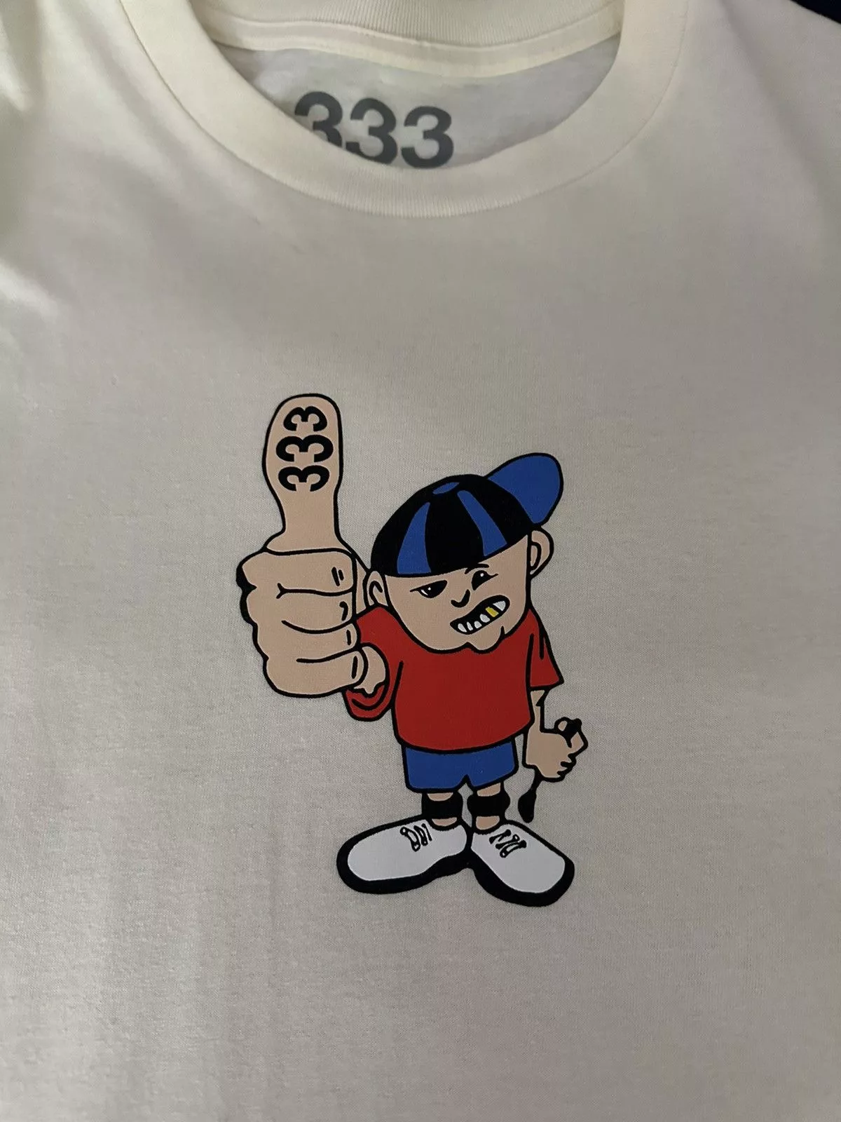 Half Evil Short Sleeve T Shirts Half Evil Character Tee XXL White