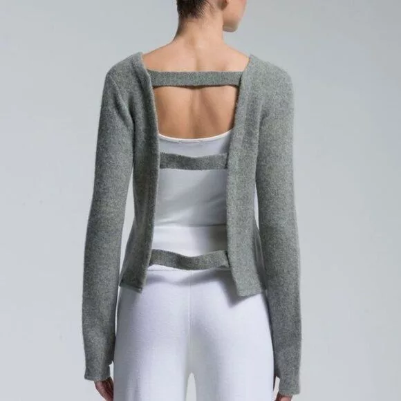 Designer Sweaters Designer NFP Boiled Merino Wool Strap Convertible Cut Out Sweater Cag Multi Streetwear