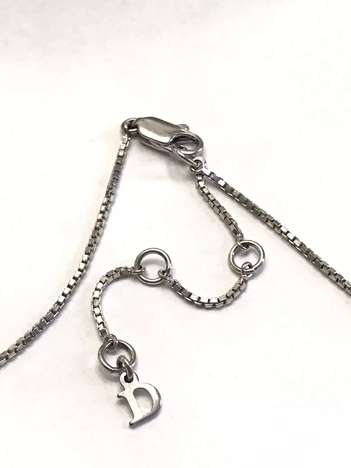 Dior Necklaces Dior Logo Necklace Silver
