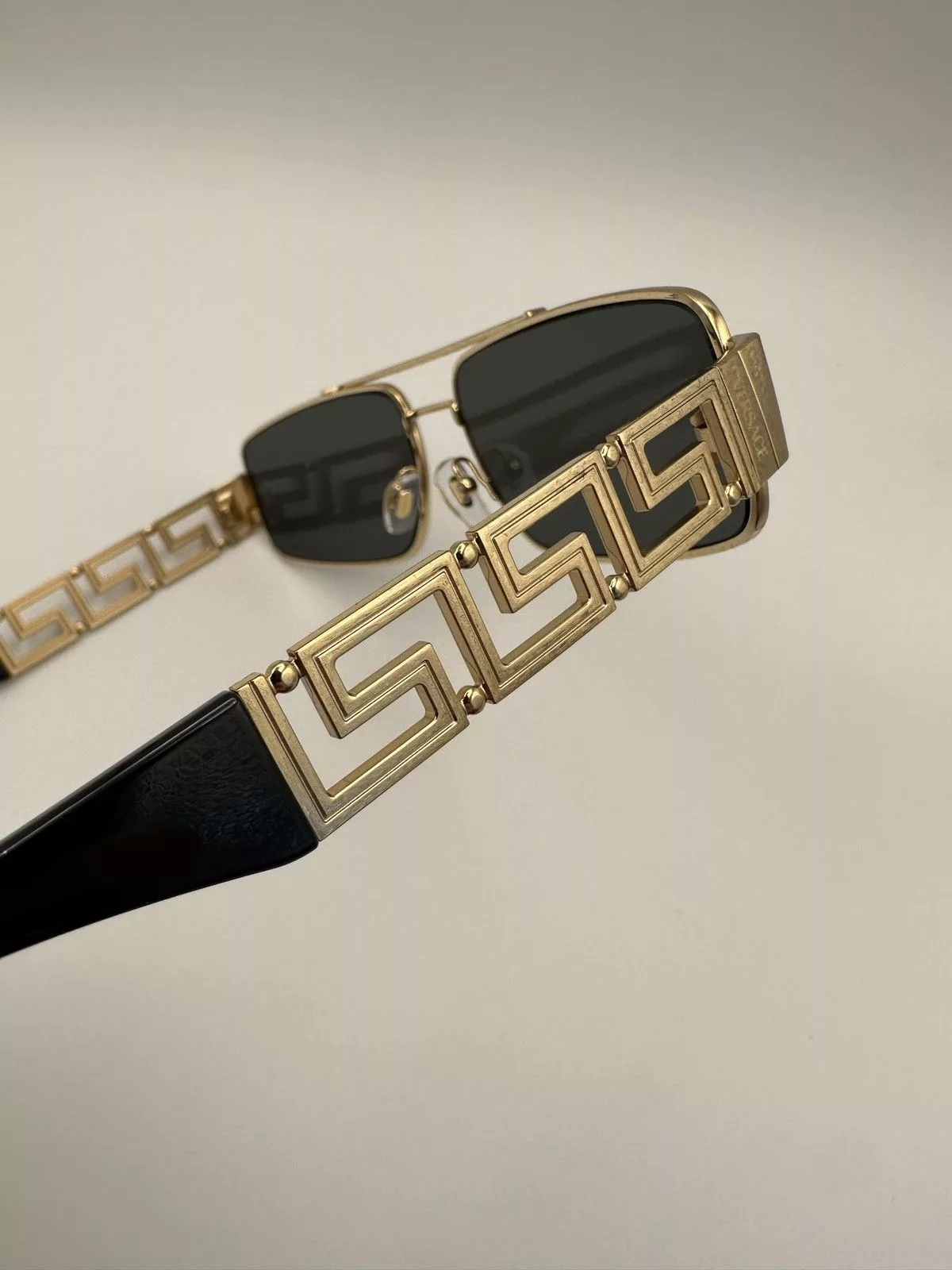 Versace Sunglasses Versace Monogram Statement Sunglasses Gold