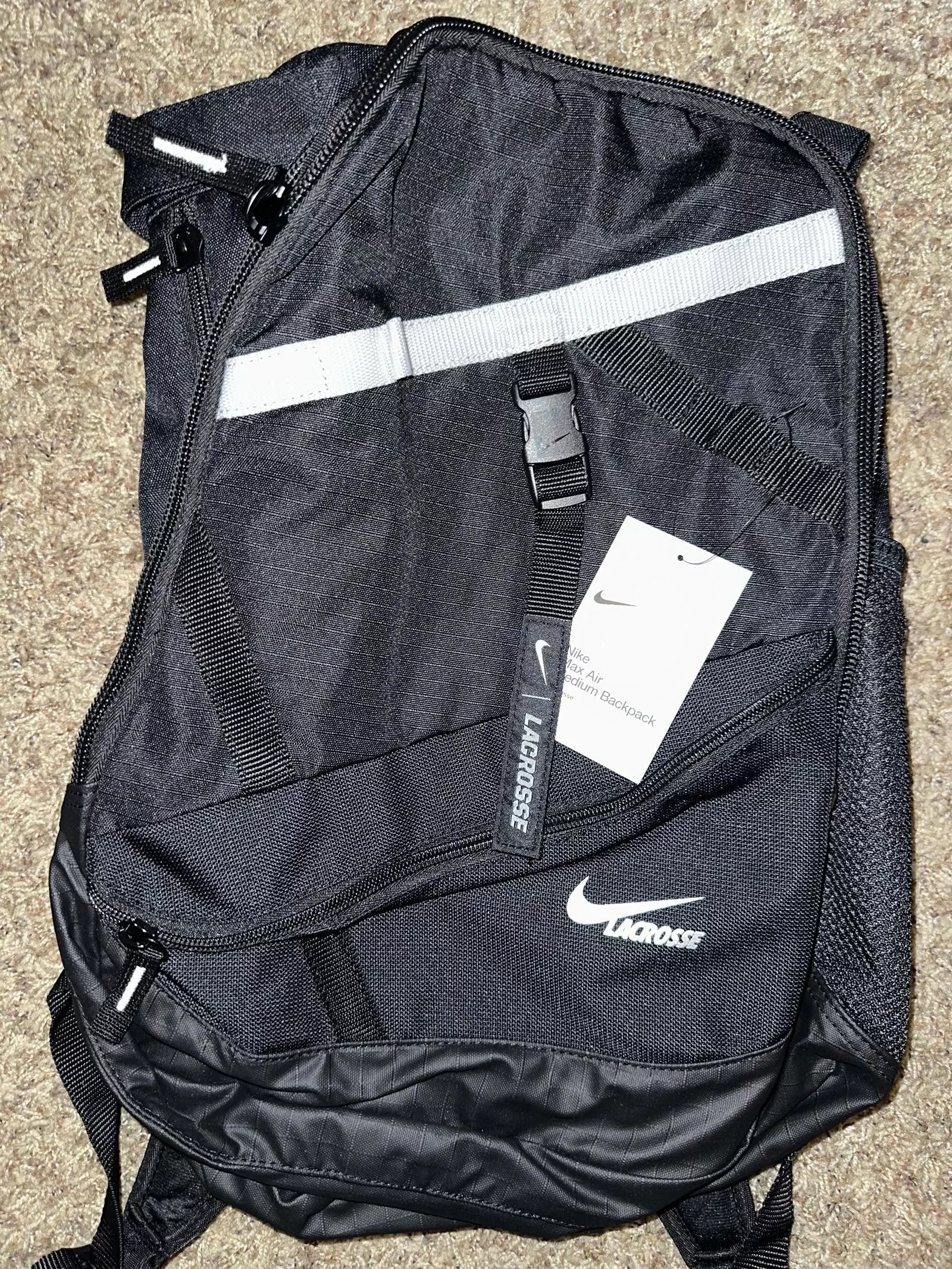 Nike Bags Luggage Nike Max Air Medium Lacrosse Backpack Bag - 2022 Model Black